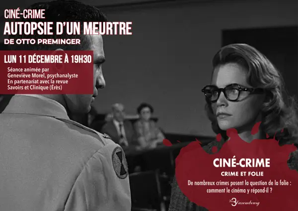 Soirée ciné crime Autopsie d'un meurtre